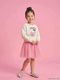Hello Kitty Bask?l? K?z ?ocuk T?t? Elbise