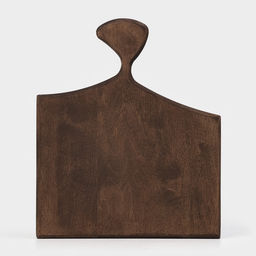 Доска разделочная деревянная для подачи Wild Kitchen, 26×22×2.5 см, граб темный
