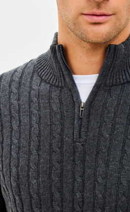 Джемпер F521-1565 d.grey melange - Fine joyce фото 3