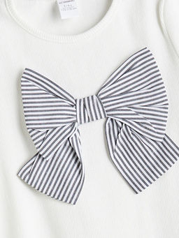 Bisiklet Yaka Ka?korse Fiyonklu K?z ?ocuk Ti??rt