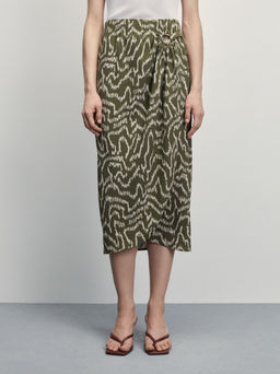 Юбка миди с кольцом / Zarina  фото 2