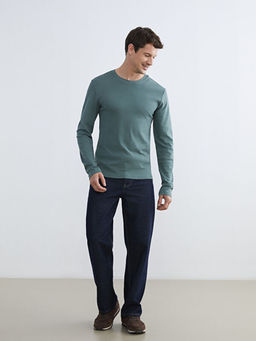 Bisiklet Yaka Uzun Kollu Erkek Ti??rt