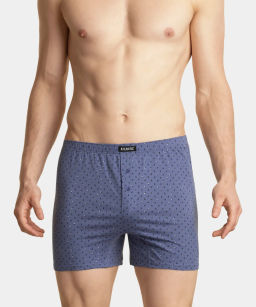 ATLANTIC 2MBX-013/01 Трусы боксеры Colors - набор 2 шт. черный + голубой  фото 3