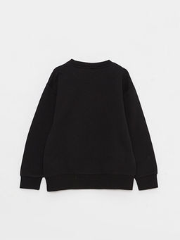 Bisiklet Yaka Marvel Bask?l? Uzun Kollu Erkek ?ocuk Sweatshirt - Waikiki фото 2