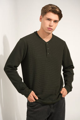 Мужской лонгслив на пуговицах Happyfox