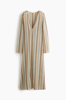 Maxivestido efecto crochet