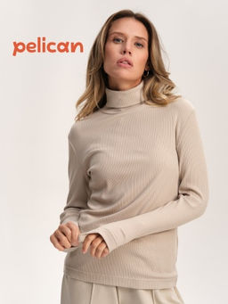 PELICAN, джемпер женский, Светло-серый