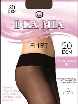 Колготки классические DEA MIA FLIRT 20 (заниженная талия) шаде