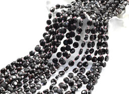 Бусины из граната круг с огранкой 8мм, 37см, 37 бусин Радуга камня