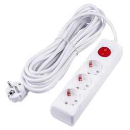 S-GCU3-7B WHITE Удлинитель серии Ultra, шнур 7м., 3 гнезда, 16A, с/з. Белый. TM Uniel