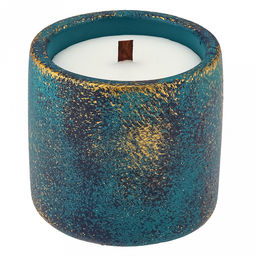 Свеча "Ионика" д7,5см, h7,3см, парафин, в подсвечнике из гипса, время горения 20 часов, с декором (Россия)