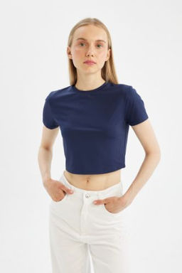 Coool Fitted Basic K?sa Kollu Tisort