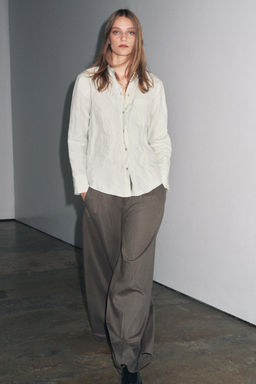WIDE-LEG TROUSERS WITH DARTS ZW COLLECTION - Zara фото 2