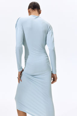 Vestido drapeado de punto - H&m фото 3