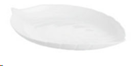 Тарелка 180 мм Лист / FLSHYW70 (WHITE) /уп 48/ - Галеонтрейд фото 2