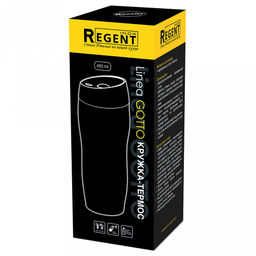 Термокружка "Gotto" 0,45л, д8см, h21,5см, крышка из полипропилена, силиконовый протектор, цветная коробка, "Regent" (Китай)