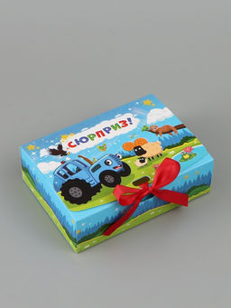 Цена за 3 шт. Коробка подарочная «Синий трактор», 16,5 х 12 х 5 см