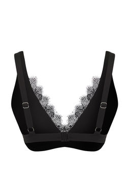 Trendyolmilla Siyah Dantel Detayl? Ucgen Bikini Ustu TBESS25BU00071 фото 6