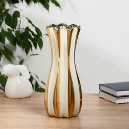 Ваза «Поли», h=29.5 см, керамика, белая