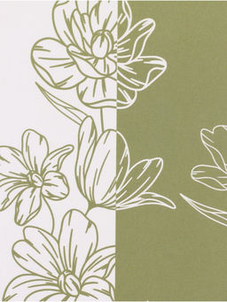 Цена за 10 шт. Бумага упаковочная глянцевая Контурные цветы, 50?70 см