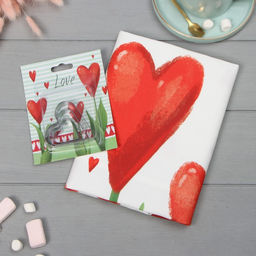 Набор Love полотенце 40х73см, саржа 190гр/м2, формочки для печенья