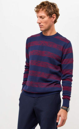 Джемпер P421-1560 d.blue-bordo - Primm фото 9