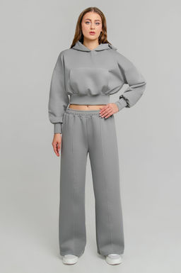 Арт. 2806 Костюм с брюками женский 42-48 (4 шт) Цвет:серый