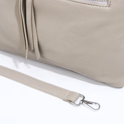 Сумка-тоут на молнии, 2 наружных кармана, цвет серый - Simaland фото 6