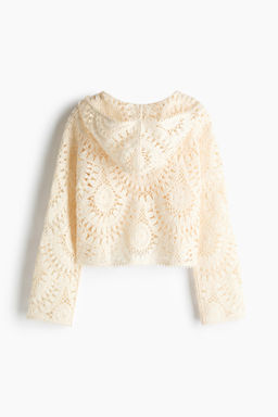 Sudadera efecto crochet con capucha y cord?n - H&m фото 5