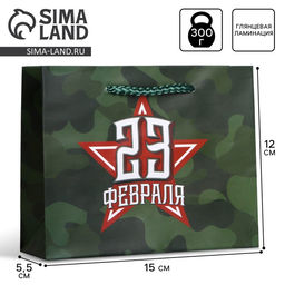 Пакет ламинированный горизонтальный С праздником!, S 15 12 5.5 см - Доступные радости фото 6