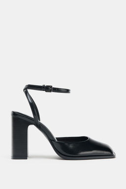 SQUARE-TOE SLINGBACK SHOES