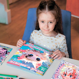 Набор спиральных раскрасок, 3 шт. по 20 стр., Аниме - Буква-ленд фото 3