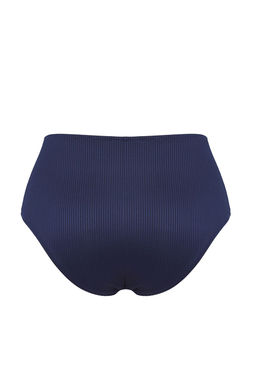 TRENDYOLMILLA Lacivert Yuksek Bel Dokulu Regular Core Bikini Alt? TBESS25BA00024  фото 6