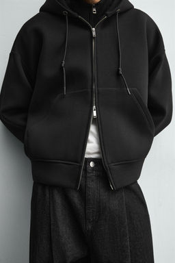 NEOPRENE-EFFECT HOODIE - Zara фото 14