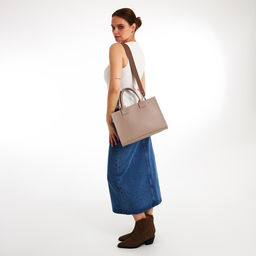 Сумка женская тоут TEXTURA на молнии, 33×9×23 см, бежевая