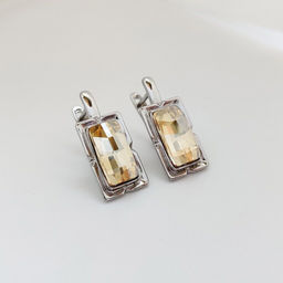 Серьги с кристаллами Swarovski