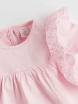 Bisiklet Yaka Basic K?z Bebek Bluz ve Tayt 2li