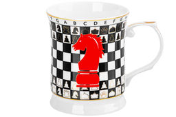 Кружка 400 мл 12,5*9*10 см Ход конем, NEW BONE CHINA - Elan gallery фото 3