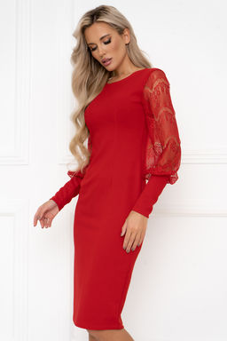 Платье Open Style 6396 алый