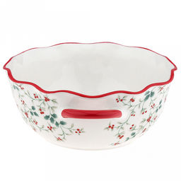 Илекс Салатник фарфоровый 1,4л, 24,5х20,2х8,6см, фигурный, с ручками, с деколью, отводка, в коробке (Китай) - Домашняя мода фото 3