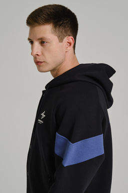 Толстовка на молнии Черный/Синий - Anta фото 5