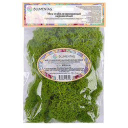 Blumentag BMSR-50 Мох стабилизированный окрашенный 50 г  5 г №01 салатовый  фото 3