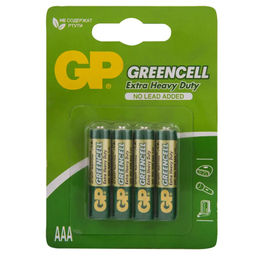 Набор батареек 4 шт GP GREENCELL солевые R03 AAA (GP24G2CR4) 10883
