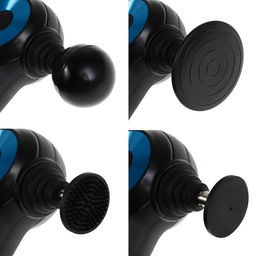 Массажёр для тела Windigo LEM-11, перкуссионный, 25 Вт, 12 насадок, 5 режимов, чёрный