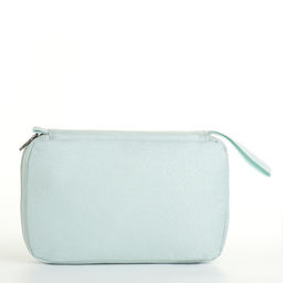 Косметичка-несессер дорожная на молнии, с карманом, крючком, ручкой, голубая - Simaland фото 4