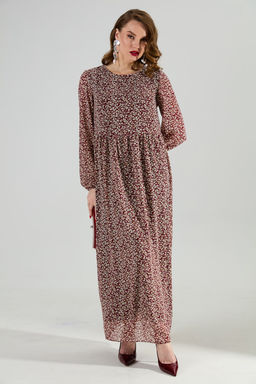 Платье NIKVA н801-9 листья бургунди фото 2