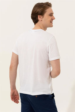 U. S. Polo Assn Мужская белая футболка с круглым вырезом - U.s. polo assn фото 11