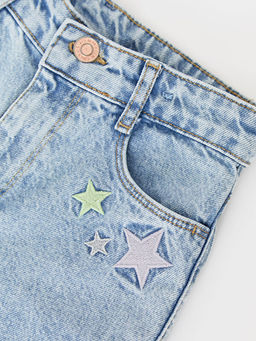 Nak?? Detayl? K?z ?ocuk Jean Pantolon - Waikiki фото 3