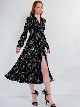 Платье на запах OD-810-2 черный OD-810-2