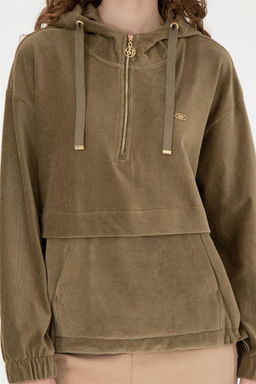 Женский свитшот цвета хаки - U.s. polo assn фото 6